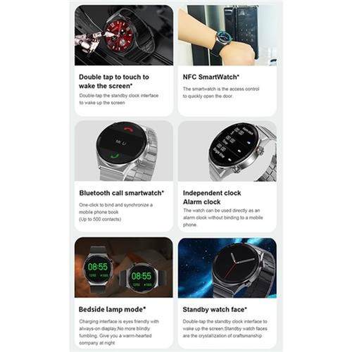 DT3 Mate Smart Watch For Men Women 1.5 Inch HD Screen NFC Sm