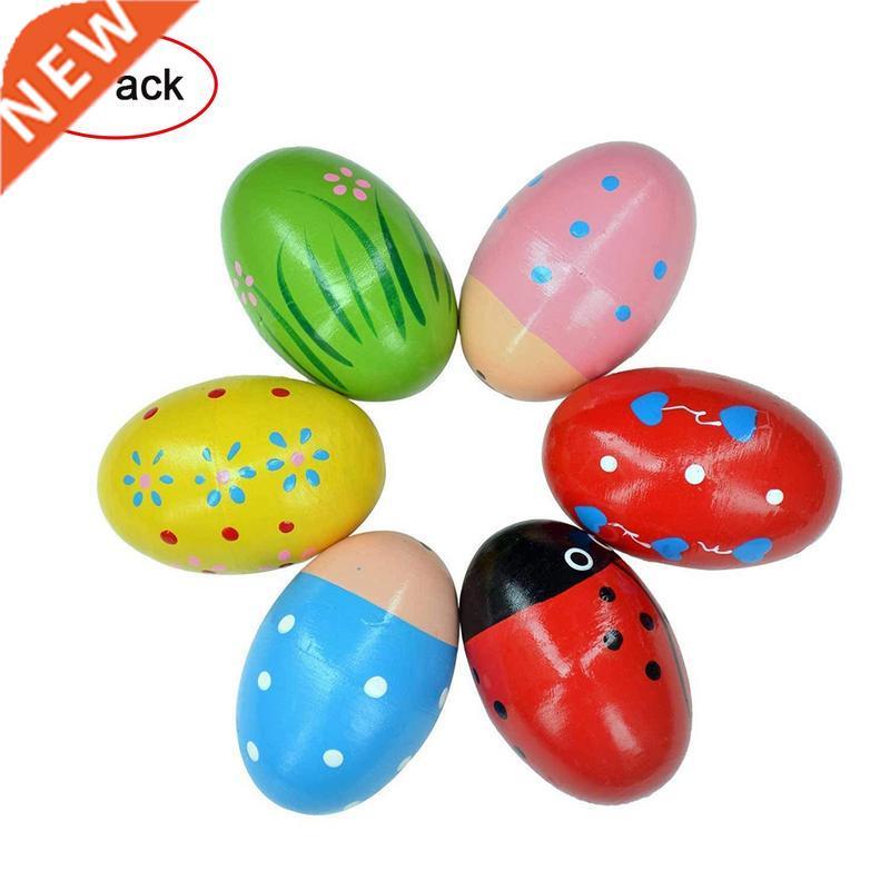 6pcs/set Kids Bby Non toxic Wood Music Toys Children Woode