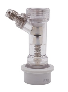 Ball Lock Disconnect with Check Valve Gas 1/4