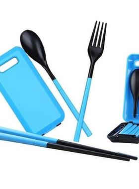 Folding Travel Dinnerware Set Tableware Cutlery Set for Kids