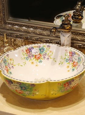 European-style Home Ceramic Counter Top Wash Basin High-qual