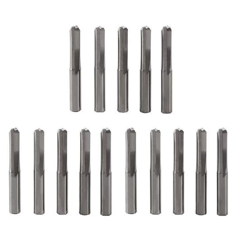 15Pcs 6Mm 22Mm Double Edged Straight Router Bits Straight
