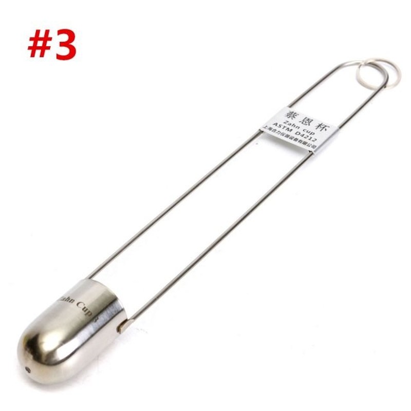 45mm 44ml Zahn Viscosity Cup Stainless Steel 3 Paint Zahn 3#
