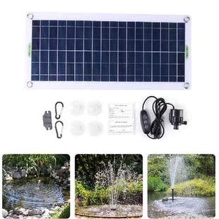19W 800L/H Aquarium Pump Garden Decorative PET Solar Power