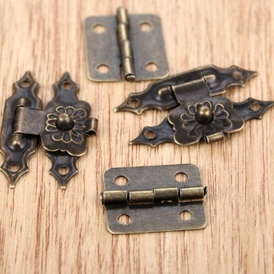 30Pcs Antique Drawer Wood Box Cabinet Door Hasp Lock Hook La