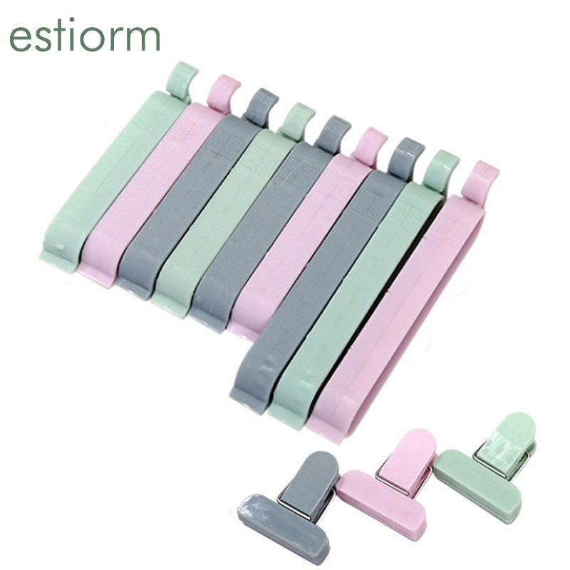 12pcs/set Plastic Snack Sealing Clip, Food Fresh Keeping Bag