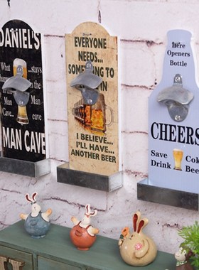 Bar wall decoration American country style retro bar restaur