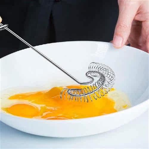 2 Pieces Whisk Egg Small Whisk Whipper Stainless Steel Egg