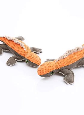 Plush Dog Toys Bite Resistant Pet Lizard Animal Stuffed Toy