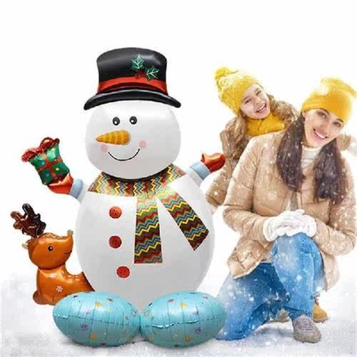 Christmas Foil Balloons Holiday Balloon Decors with Santa