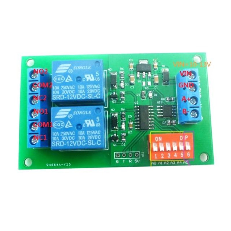 2 Channels New Automation Timer Relay 12 V Times Delay Relay