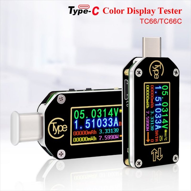 TC66/TC66C Type-C PD trigger USB-C Voltmeter ammeter voltage