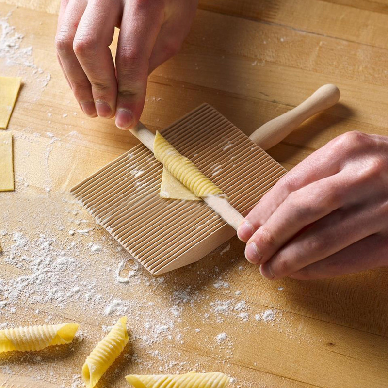 Wooden Pasta Machine Macaroni Board Spaghetti Pasta Maker