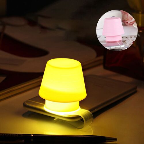 Creative Gift Silicone Mobile Phone Bracket Night Light Lamp
