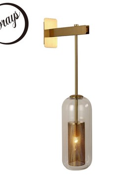 Retro personality metal net shade E14 LED wall lamp for kitc