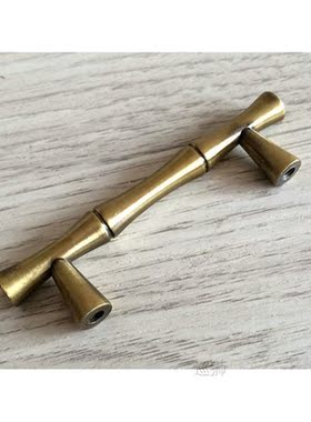 2PCS Retro Bamboo Zinc alloy Drawer Cabinet Handle Furniture