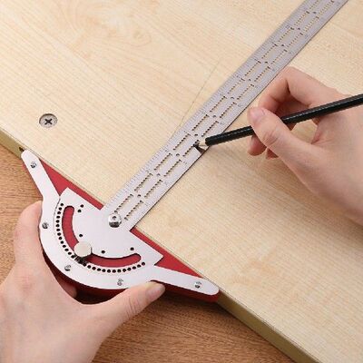 Multifunction Woodworkers Edge Rule Inch MM Woodworking