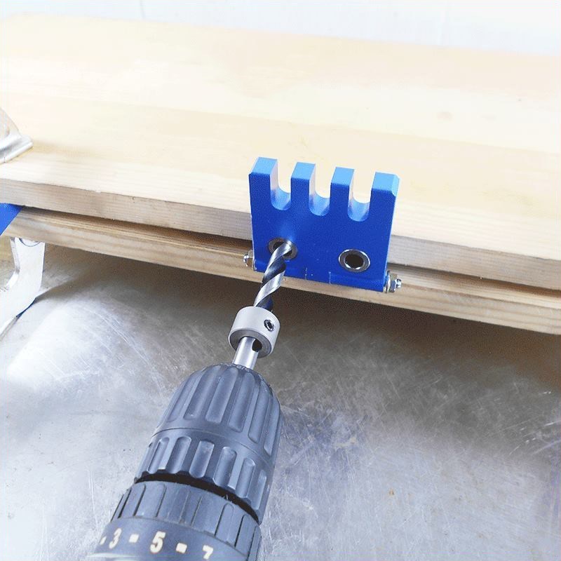 Folding Round Doweling Jig 2 In 1 Drill Guide Locator Hole P