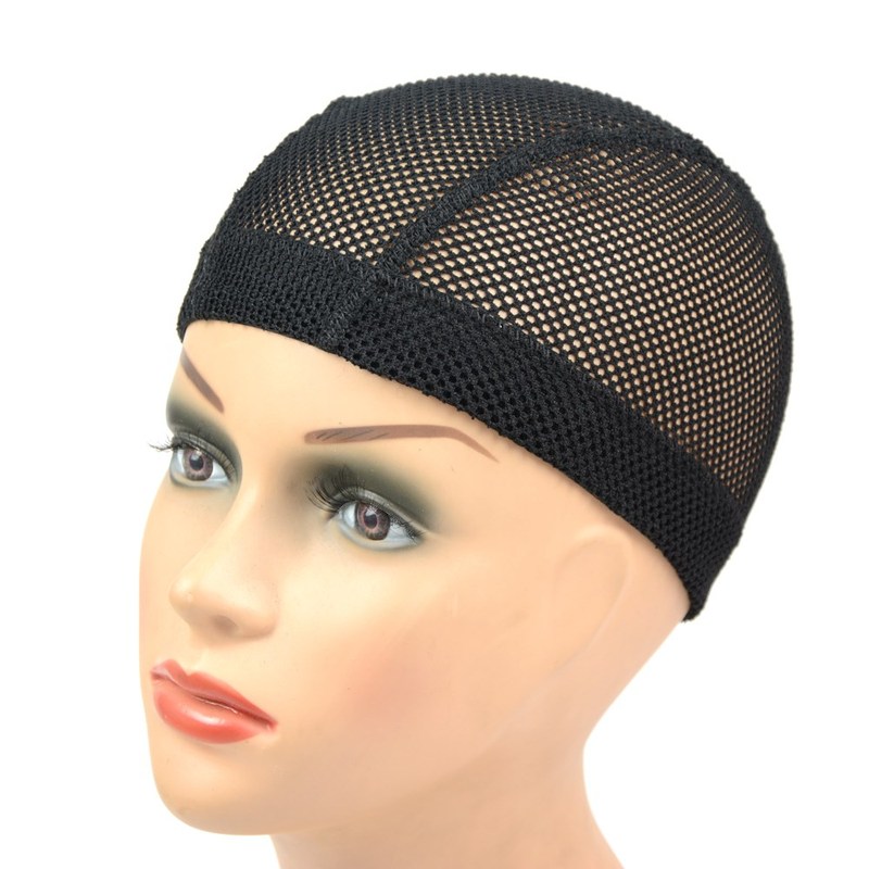 1Pcs Big Hole Mesh Dome Wig Cap Hair Nets Large Hole Black D