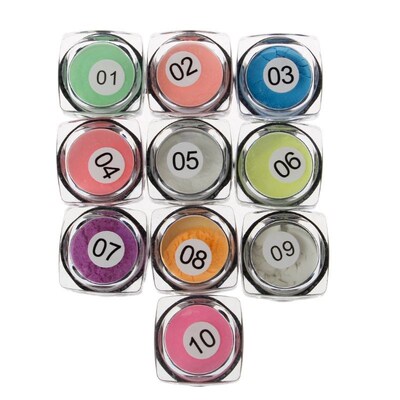 Handmake Gifts For Friends,10 Pcs Colors Luminous Powder Res