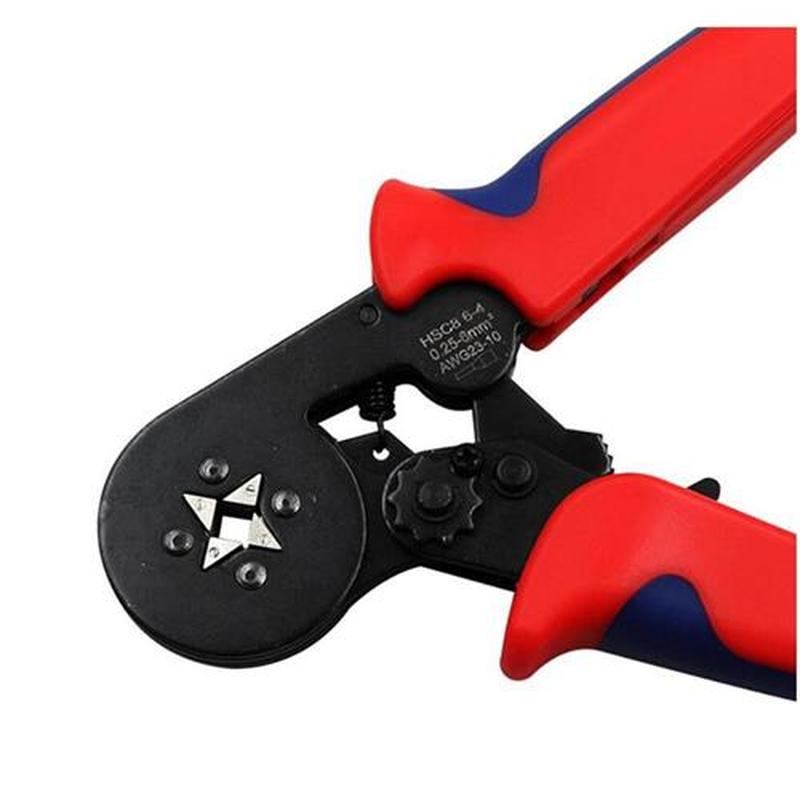 HSC8 6-4 0.25-10mm 23-7AWG Terminal Crimping Plier Tool Tube