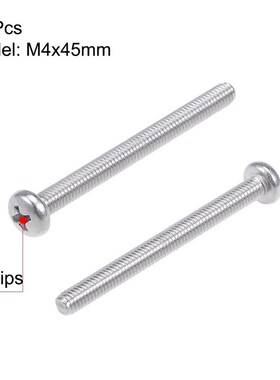 M4x45mm Machine Screws Pan Phillips Cross Head Screw 304 Sta