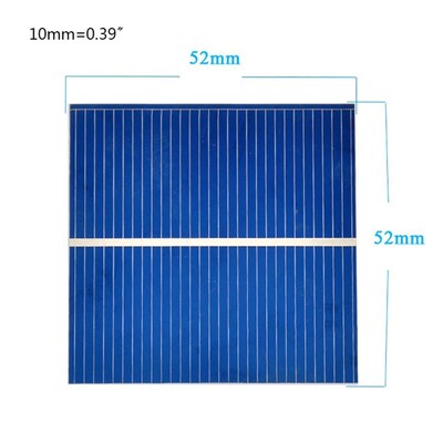 50sheet/set 52x52mm Polycrystalline Silicon Solar Panel Sola