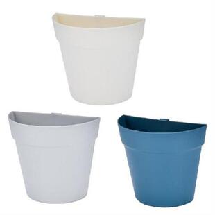 Wall Mounted Flower Pot Semicircle Shaped Plastic Plant