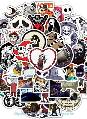 50PCS HalloweeN erS SCary Skull NigHtmare Before CHriStmaS e