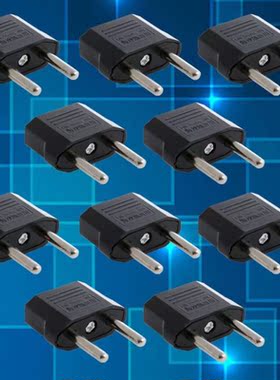10PCS US USA to EU Europe Euro AC Power Plug Converter Trave