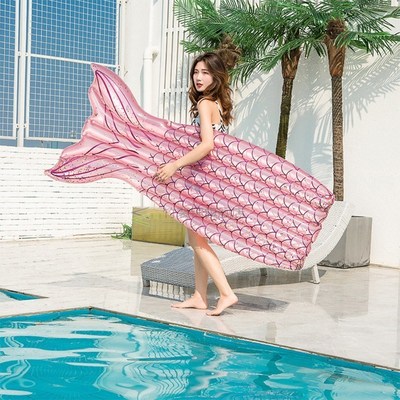 175cm Mermaid Inflatable Circle Float Pool Air Mattress Swim