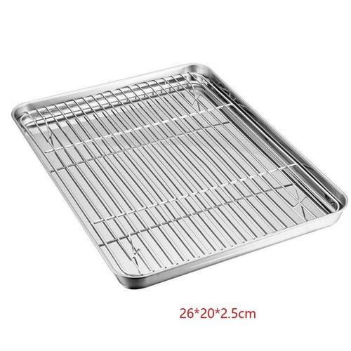 Oil Drain Oven Tray Cooling Rack Baking Cooker Cooking Stain