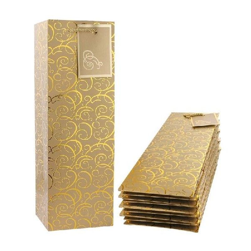 Wine Bags, Kraft Paper Wine Bag 10 Pcs Gift Wine Bags