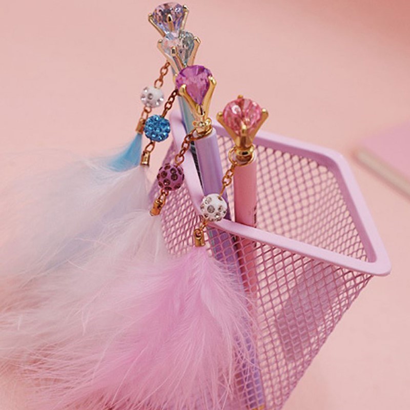 1pc Cute Diamond Mechanical Pencil Kawaii Candy Pendant Auto