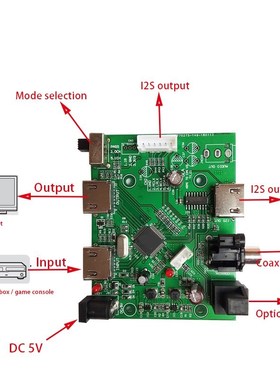 HDMI/MHL to IIS I2S HDMI IIS Receiver Board Separate Extrac
