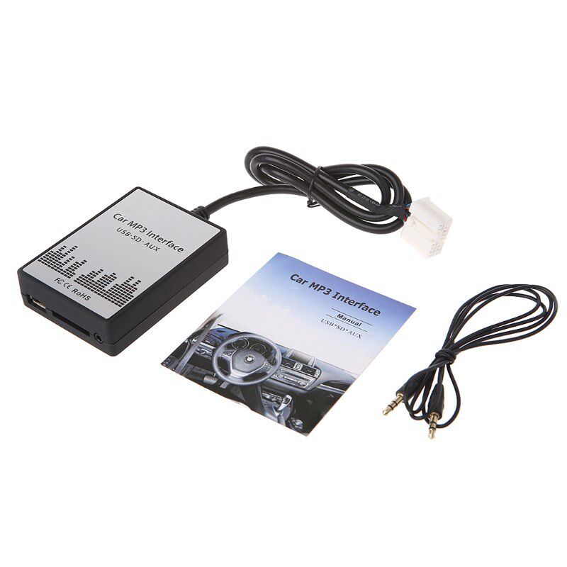 2021 New USB SD AUX Car MP3 Music Player Adapter Change for