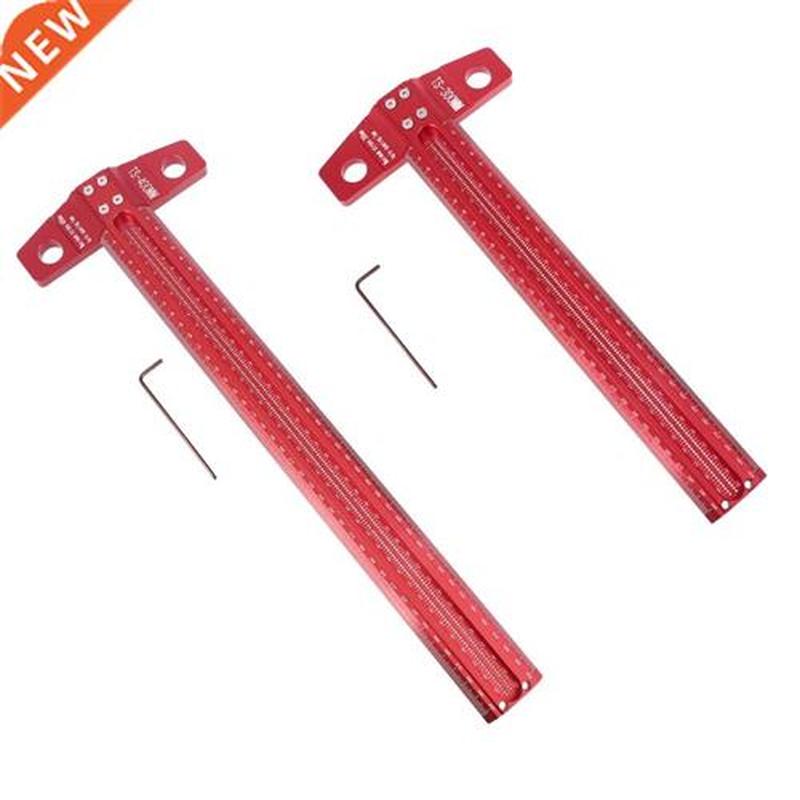 300/400mm Aluminum Alloy Woodworking Marking T-Ruler Scriber