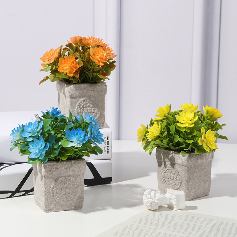 Lotus Bonsai Four Paper Pulp Basin Simulation Plant