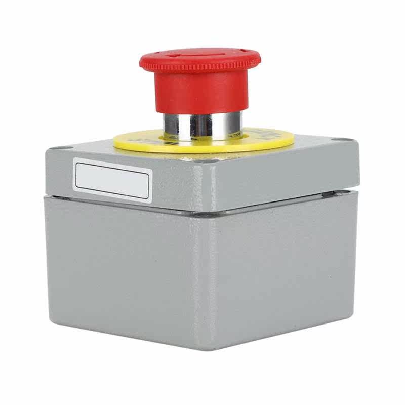 Aluminum Switch Box 1 Button Emergency Stop Control Operatio