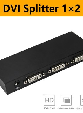DVI Splitter 1X2 1X4 DVI-D Distributor 1 in 2 out 4 out HD F