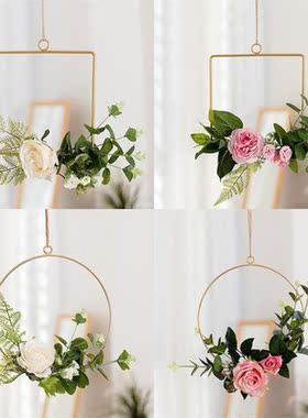 Iron Sturdy Hanging Flower Pot Decorative Swinging Flower Ba