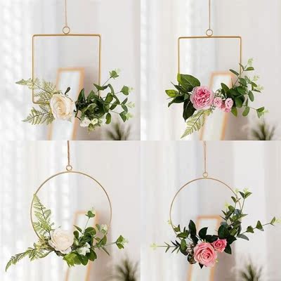 Iron Sturdy Hanging Flower Pot Decorative Swinging Flower Ba
