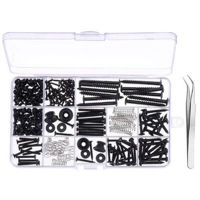 255pcs Electric Guitar Screw Kit Strap Buttons For Bridge