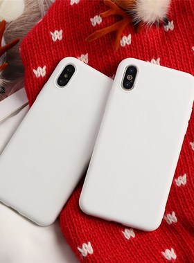 White Matte TPU Case For iPhone 6 6S 7 8 Plus X 11 For Sams