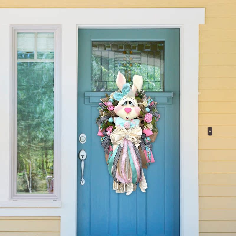 Easter Rabbit Door Wreath Exquisite Bunny Easter Garland