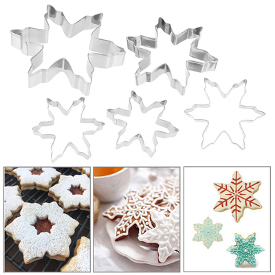 Cake Decorating Molds Snowflakes Shape Biscuit Fondant