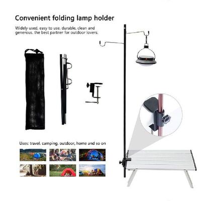 1set Portable Detachable Tent Pole Lamp Holder Double Hook