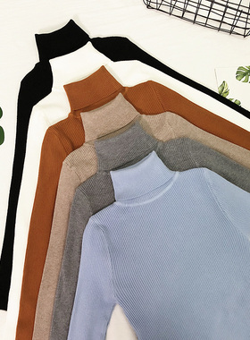 Womens Sweaters 2020 Winter Tops Turtleneck Sweater Women Th