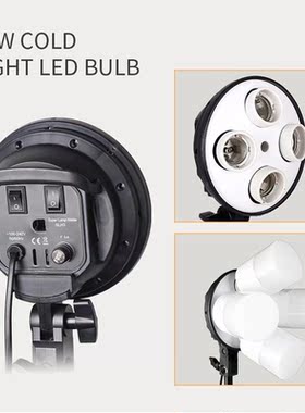 Photography 50x70CM Lighting Four Lamp Softbox Kit With E27