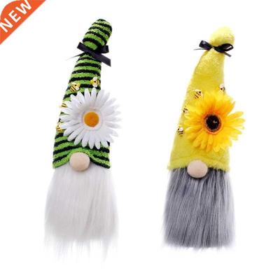 Sunflower Garden Gnome Bee Gnomes Scandinavian Swedish Nisse
